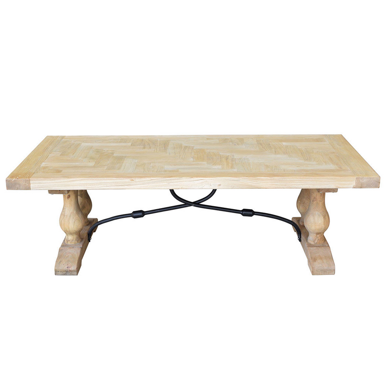 Country Style Coffee Table Reclaimed Elm Image 2 - uhtj_10102121