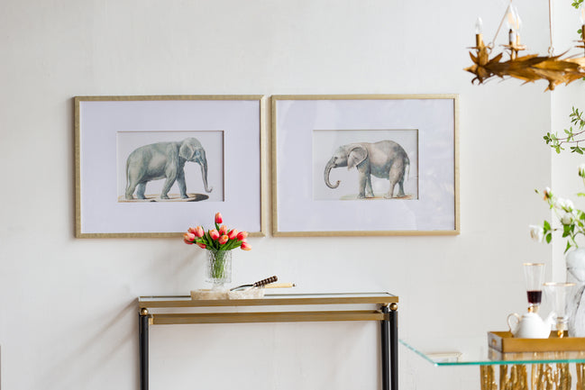 Set of 2 Elephant Framed Prints Image 2 - uhdd_20824