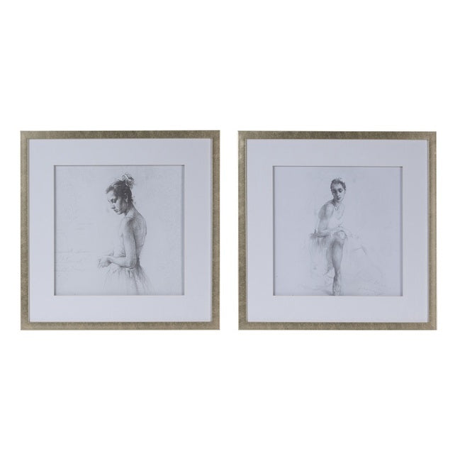 Set of 2 Ballerina Framed Prints Image 1 - uhdd_20855