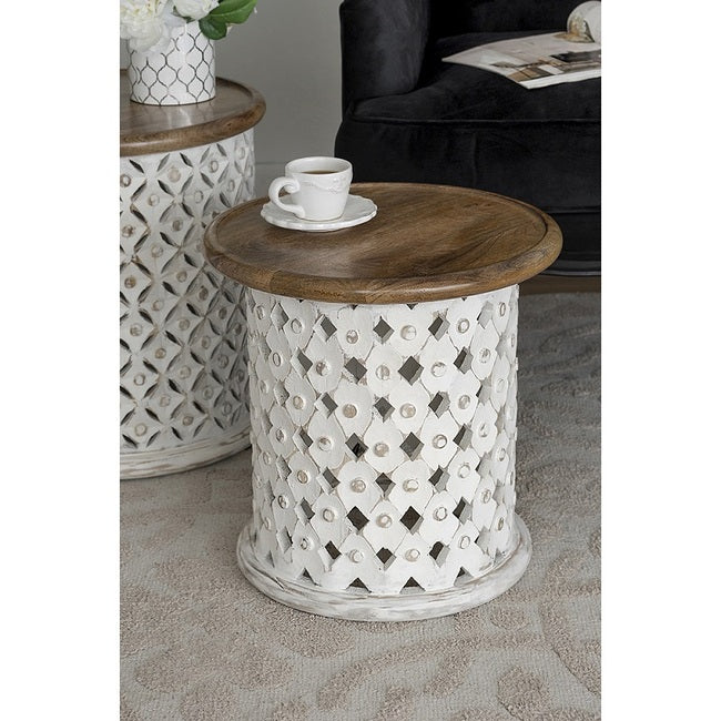 Jali Cutting set of 2 side tables Image 2 - uhdd_20862