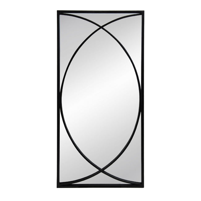 Set of 3 Black Swirl Wall Mirror