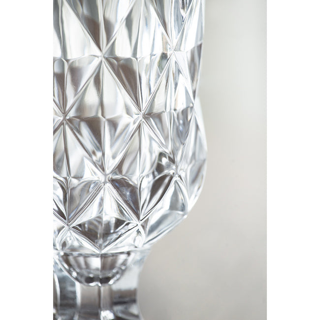 Diamond Pattern Pedestal Vase 24cmh