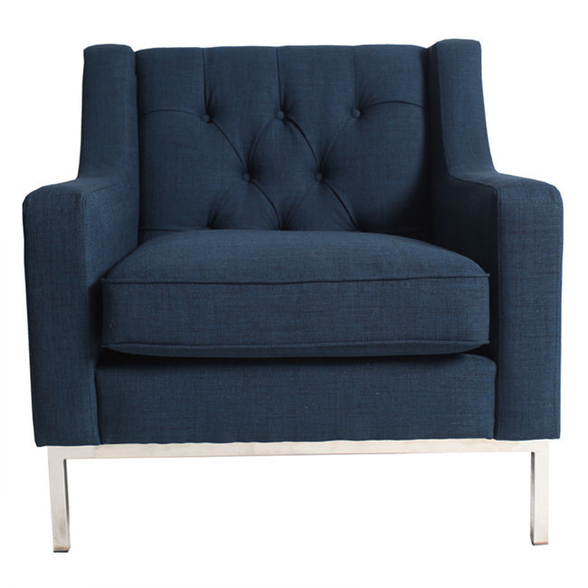 Montgomery Armchair French Navy Image 1 - uhdd_23007