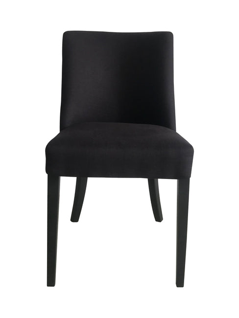 Cordelia Dining Chair Black  Chrome Ring Image 2 - uhdd_23013