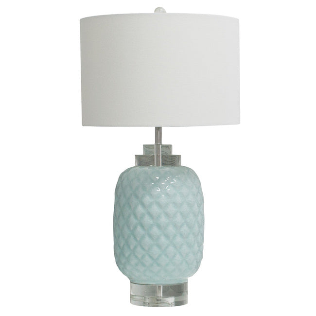 Island Turquoise Table Lamp (Note Description) Image 1 - uhdd_29058