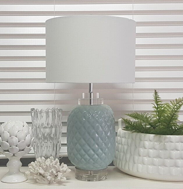 Island Turquoise Table Lamp (Note Description) Image 2 - uhdd_29058