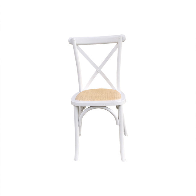 Crossback Dining Chair White (Stackable) Image 1 - uhdd_31001