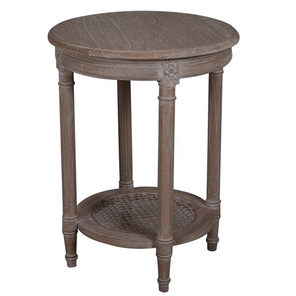 Polo Occasional Round Table Oak Wash Image 2 - uhdd_48136