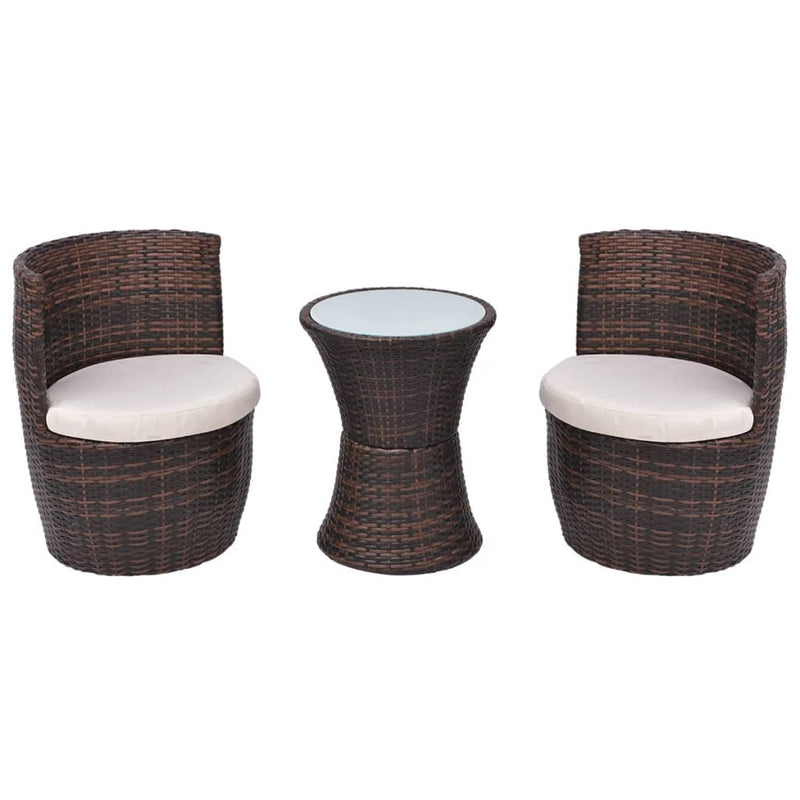 3_Piece_Bistro_Set_with_Cushions_Poly_Rattan_Brown_IMAGE_2_EAN:8718475506744