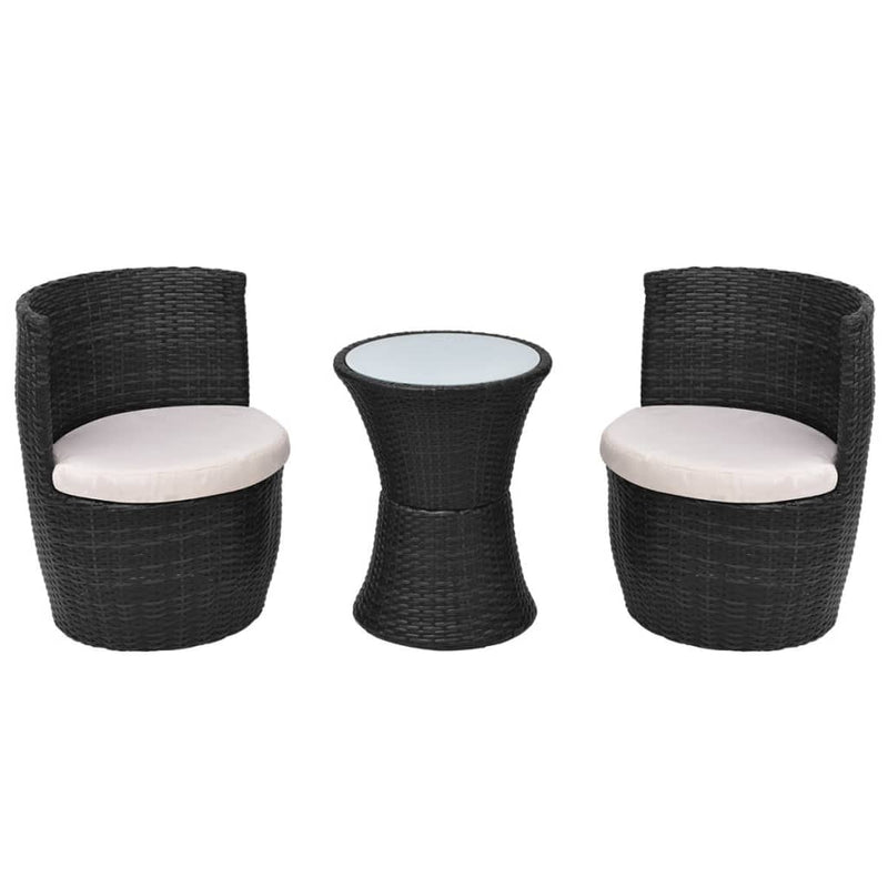 3_Piece_Bistro_Set_with_Cushions_Poly_Rattan_Black_IMAGE_2_EAN:8718475506751