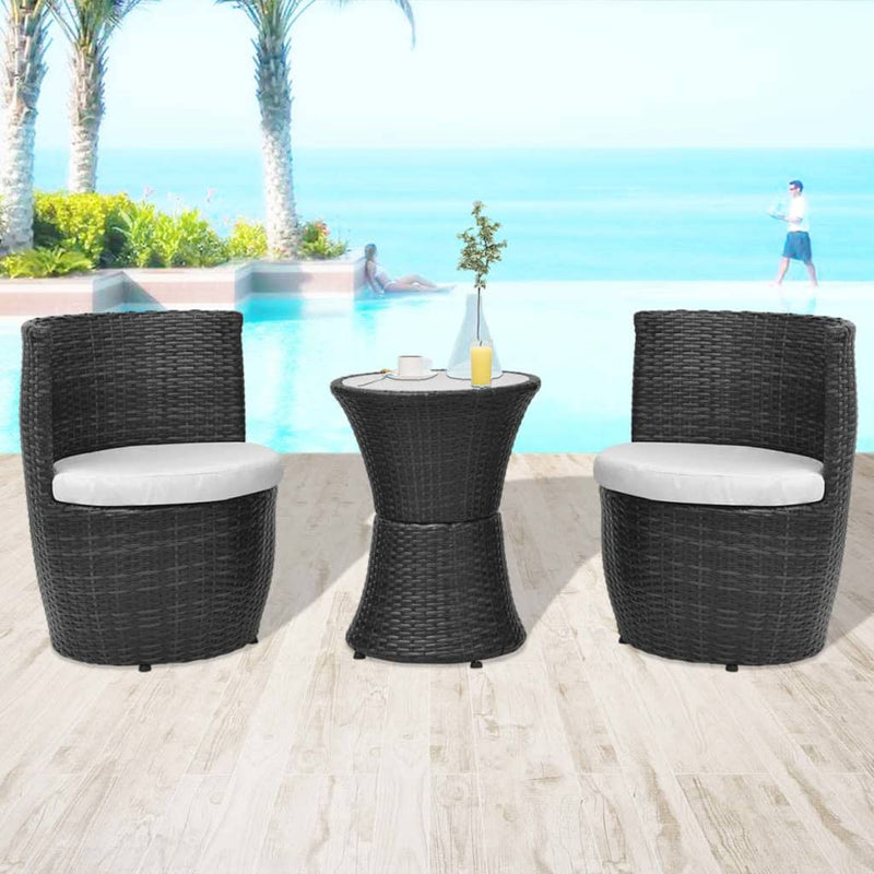 3_Piece_Bistro_Set_with_Cushions_Poly_Rattan_Black_IMAGE_1_EAN:8718475506751