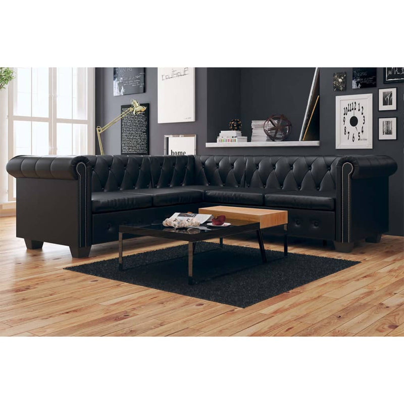 Chesterfield_Corner_Sofa_5-Seater_Artificial_Leather_Black_IMAGE_1_EAN:8718475525028