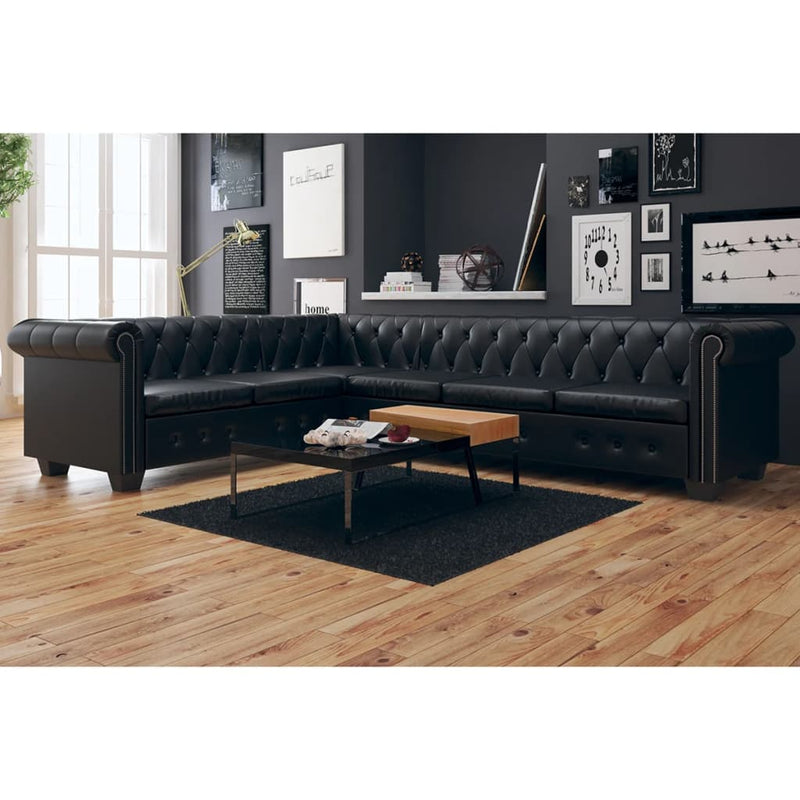 Chesterfield_Corner_Sofa_6-Seater_Artificial_Leather_Black_IMAGE_1_EAN:8718475525042