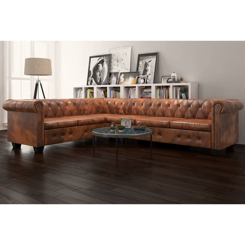 Chesterfield_Corner_Sofa_6-Seater_Artificial_Leather_Brown_IMAGE_1_EAN:8718475525066