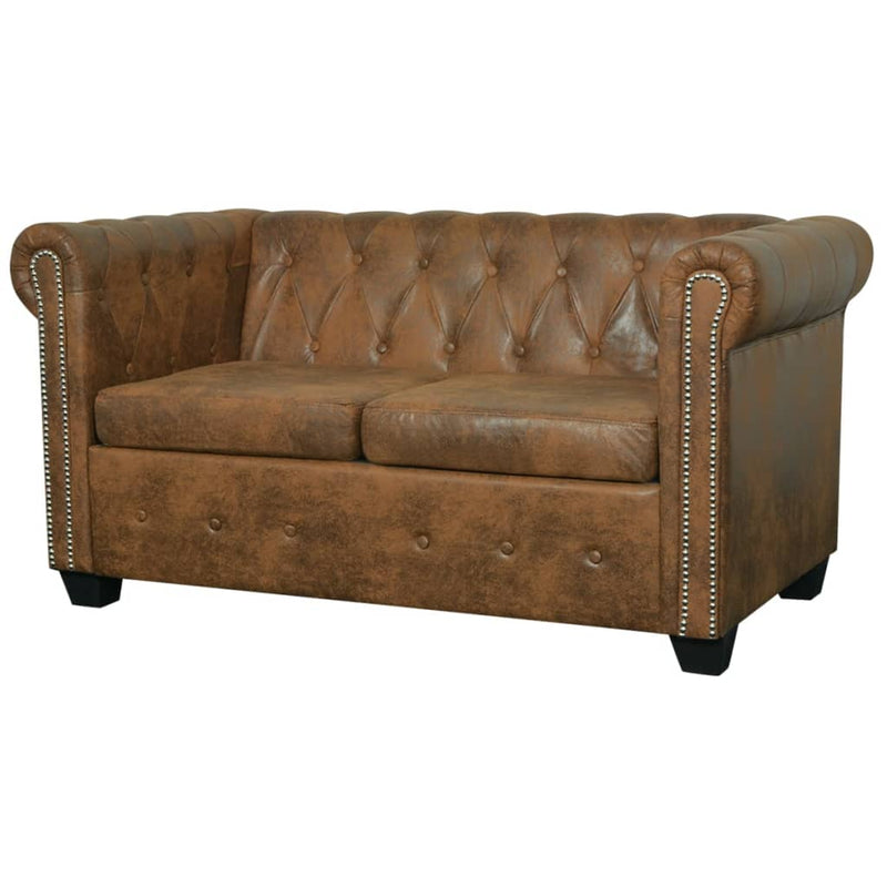 Chesterfield_Sofa_2-Seater_Artificial_Leather_Brown_IMAGE_1_EAN:8718475525073