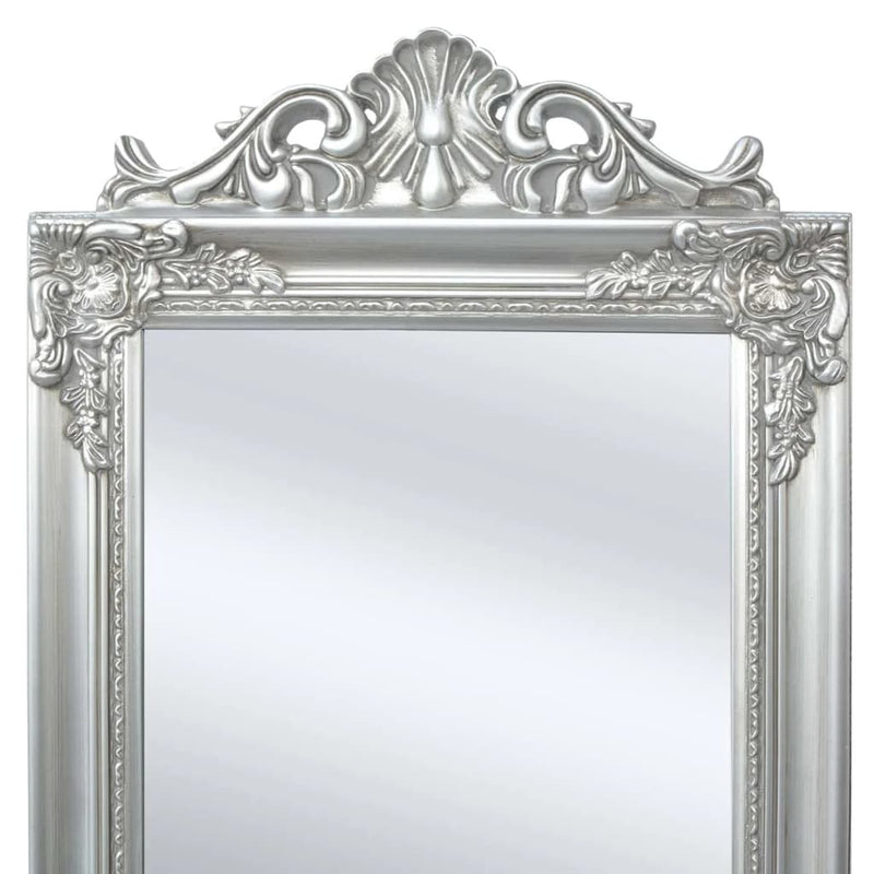 Free-Standing_Mirror_Baroque_Style_160x40_cm_Silver_IMAGE_2