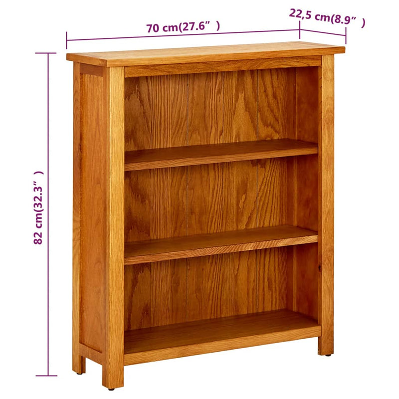3-Tier_Bookcase_70x22.5x82_cm_Solid_Oak_Wood_IMAGE_6