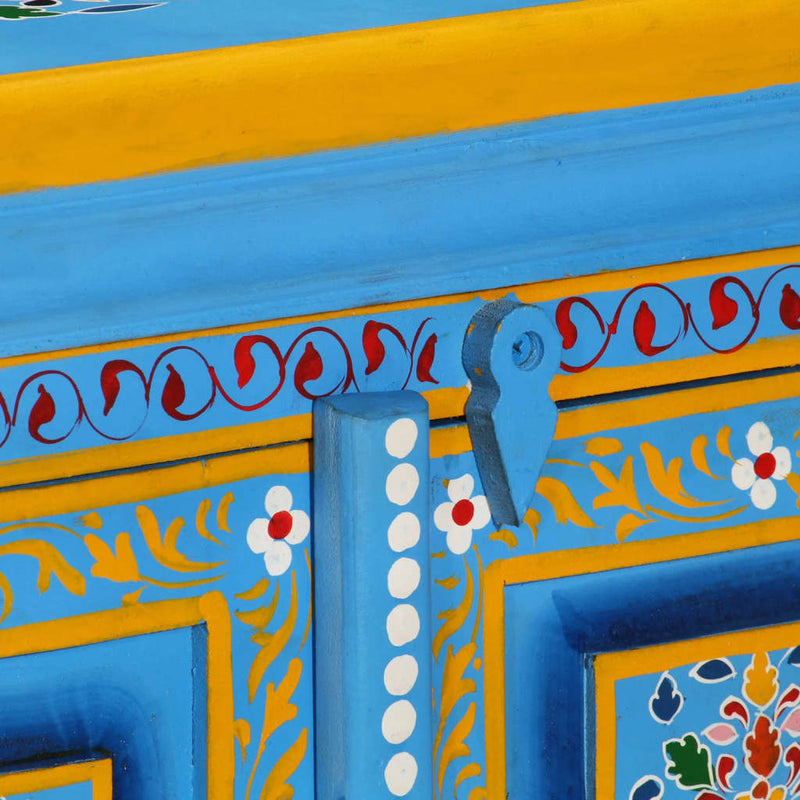 Sideboard_Solid_Mango_Wood_Turquoise_Hand_Painted_IMAGE_8_EAN:8718475568100