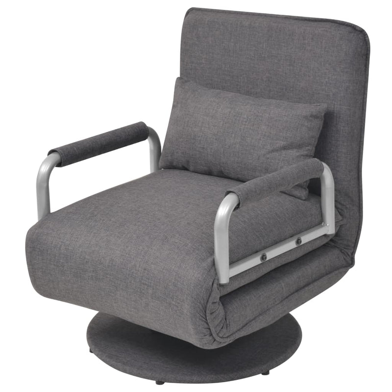 Swivel_Chair_and_Sofa_Bed_Dark_Grey_Fabric_IMAGE_1