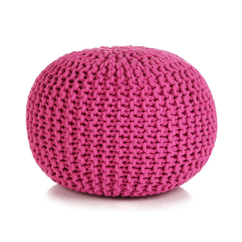 Hand-Knitted_Pouffe_Cotton_50x35_cm_Pink_IMAGE_1