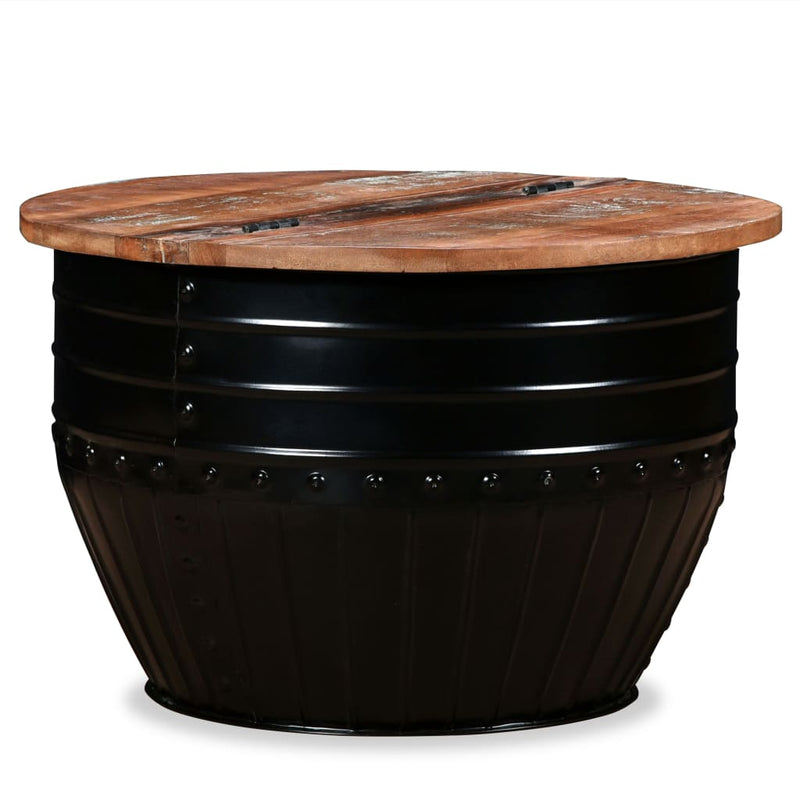 Coffee_Table_Solid_Reclaimed_Wood_Black_Barrel_Shape_IMAGE_10