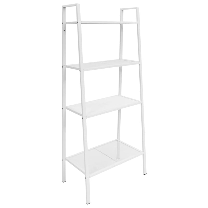 Ladder_Bookcase_4_Tiers_Metal_White_IMAGE_1