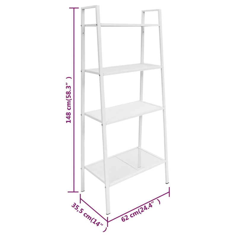 Ladder_Bookcase_4_Tiers_Metal_White_IMAGE_6
