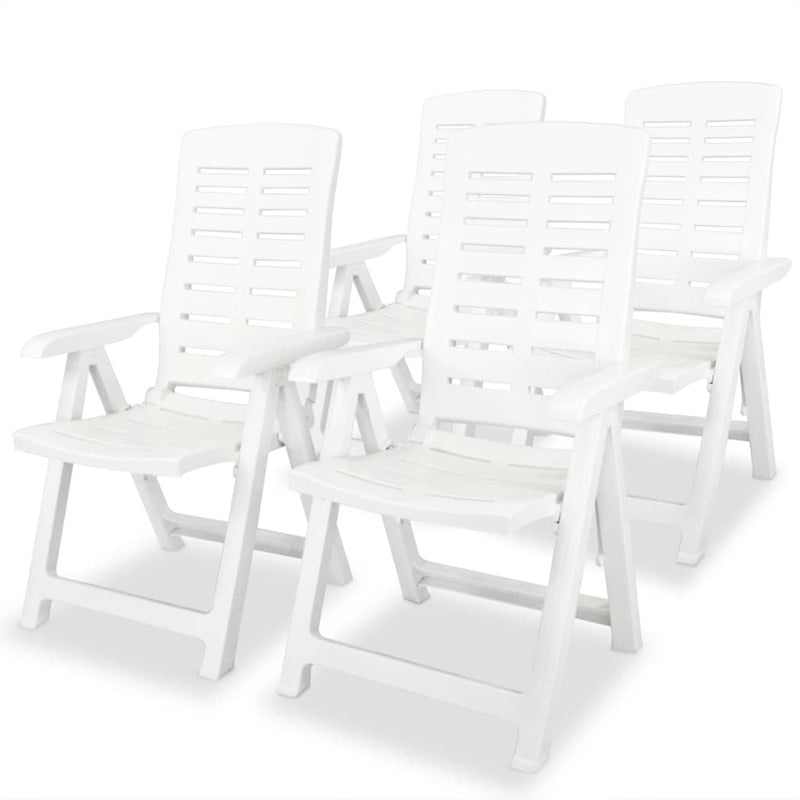 Reclining_Garden_Chairs_4_pcs_Plastic_White_IMAGE_1_EAN:8718475599159