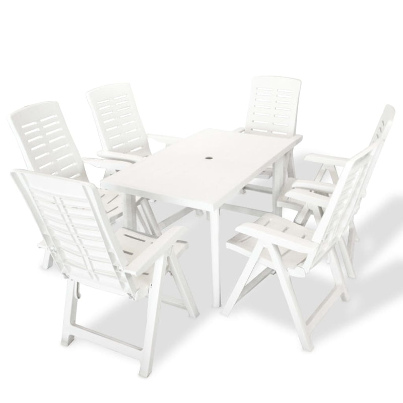 7_Piece_Outdoor_Dining_Set_Plastic_White_IMAGE_1