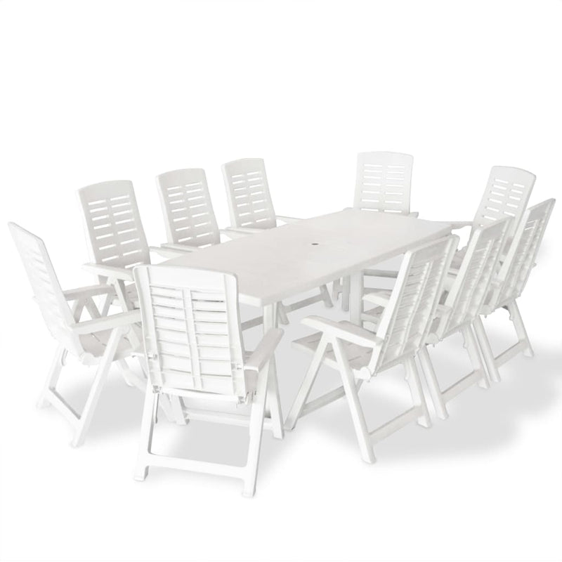 11_Piece_Outdoor_Dining_Set_Plastic_White_IMAGE_1