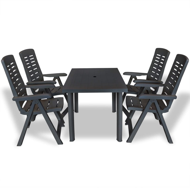 5_Piece_Outdoor_Dining_Set_Plastic_Anthracite_IMAGE_1