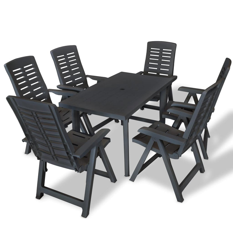 7_Piece_Outdoor_Dining_Set_Plastic_Anthracite_IMAGE_1