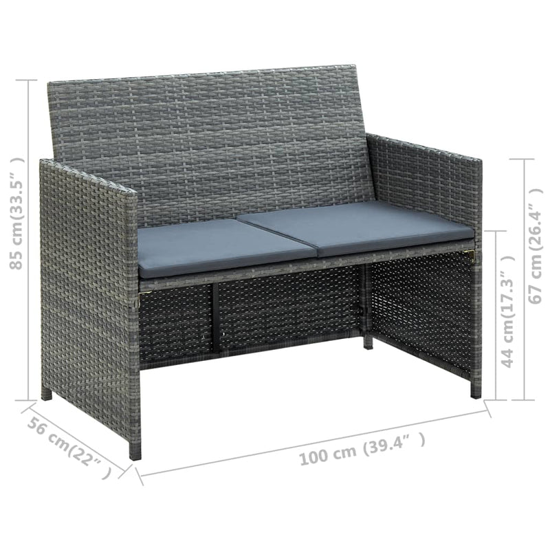 2_Seater_Garden_Sofa_with_Cushions_Grey_Poly_Rattan_IMAGE_4_EAN:8718475601418