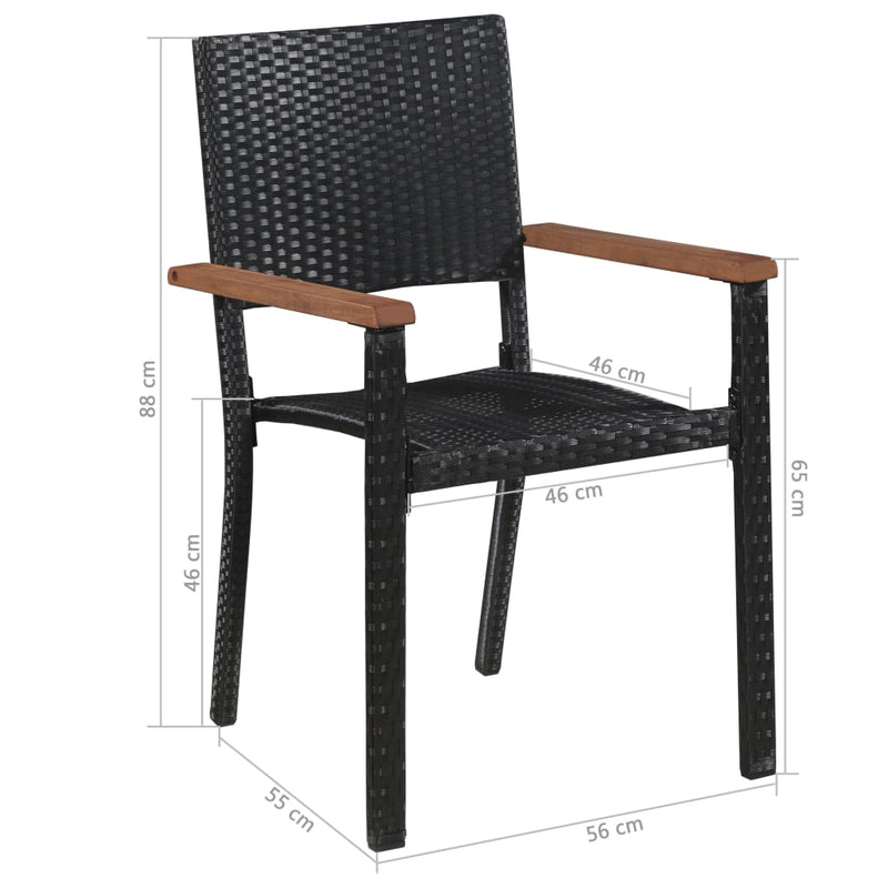 7_Piece_Outdoor_Dining_Set_Poly_Rattan_and_Acacia_Wood_Black_IMAGE_7_EAN:8718475601647