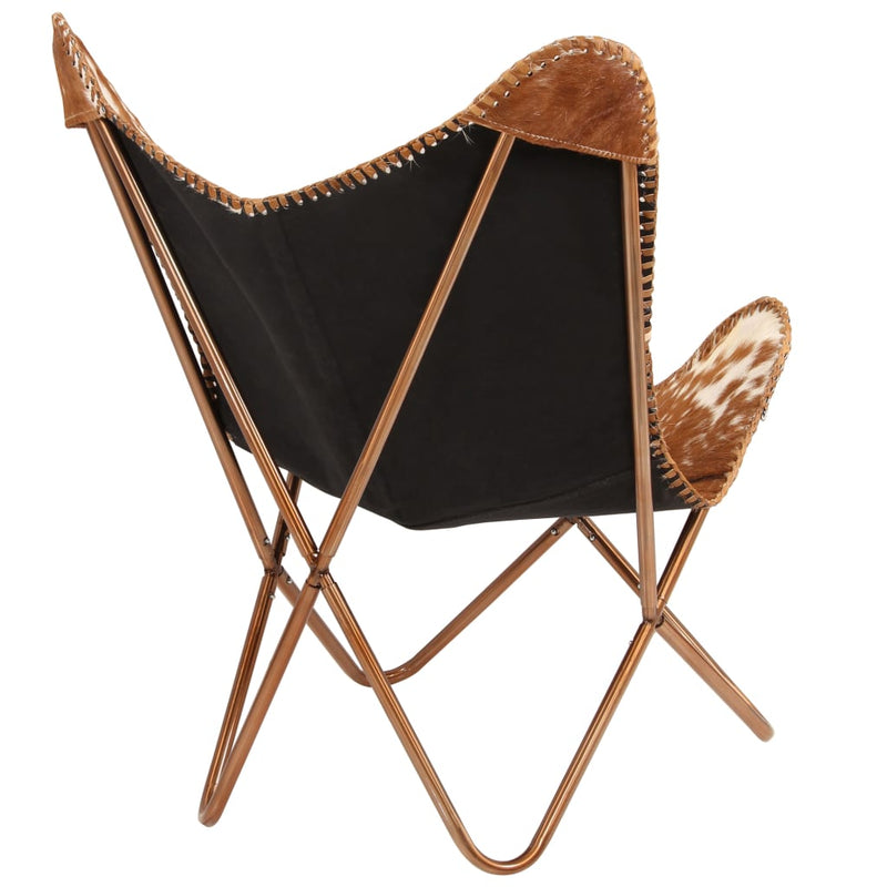Butterfly_Chair_Brown_and_White_Genuine_Goat_Leather_IMAGE_3