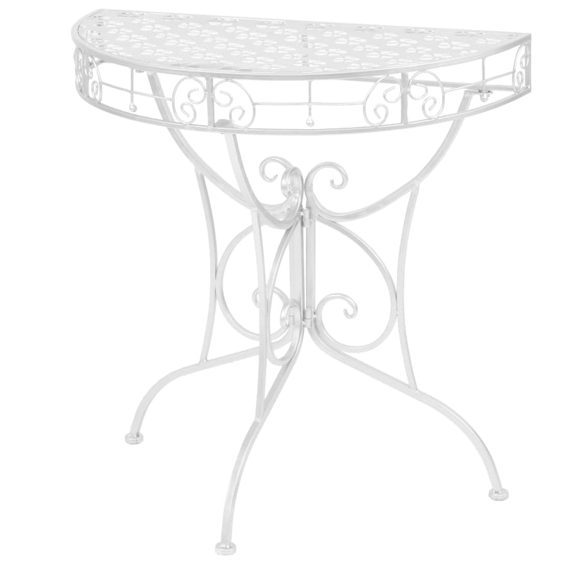 Side_Table_Vintage_Style_Half_Round_Metal_72x36x74_cm_Silver_IMAGE_1