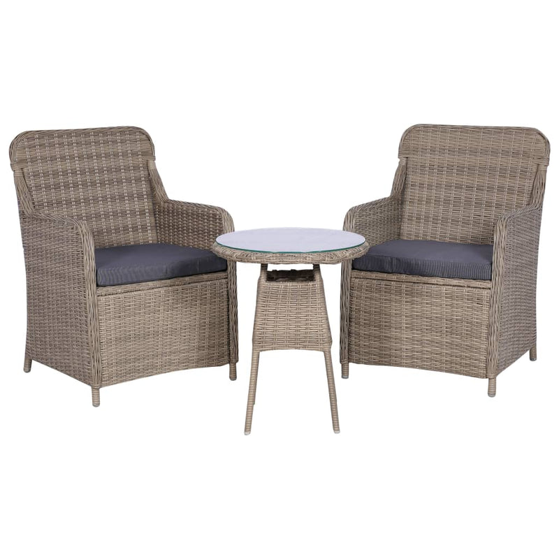 3_Piece_Bistro_Set_with_Cushions_Poly_Rattan_Brown_IMAGE_1_EAN:8718475607670