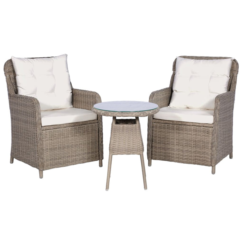 3_Piece_Bistro_Set_with_Cushions_and_Pillows_Poly_Rattan_Brown_IMAGE_1_EAN:8718475607687