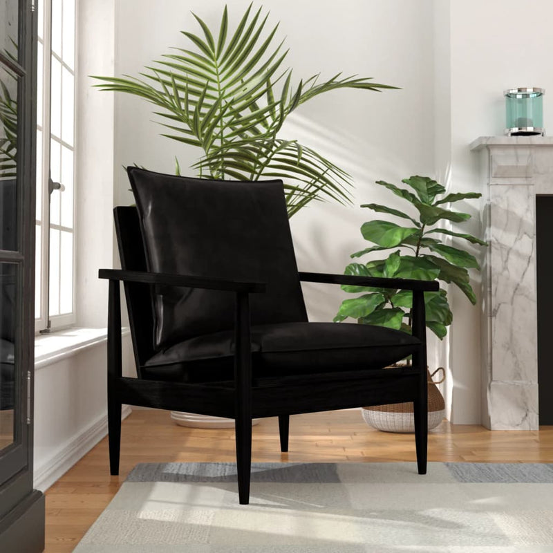 Armchair_Black_Real_Leather_with_Solid_Wood_Acacia_IMAGE_1