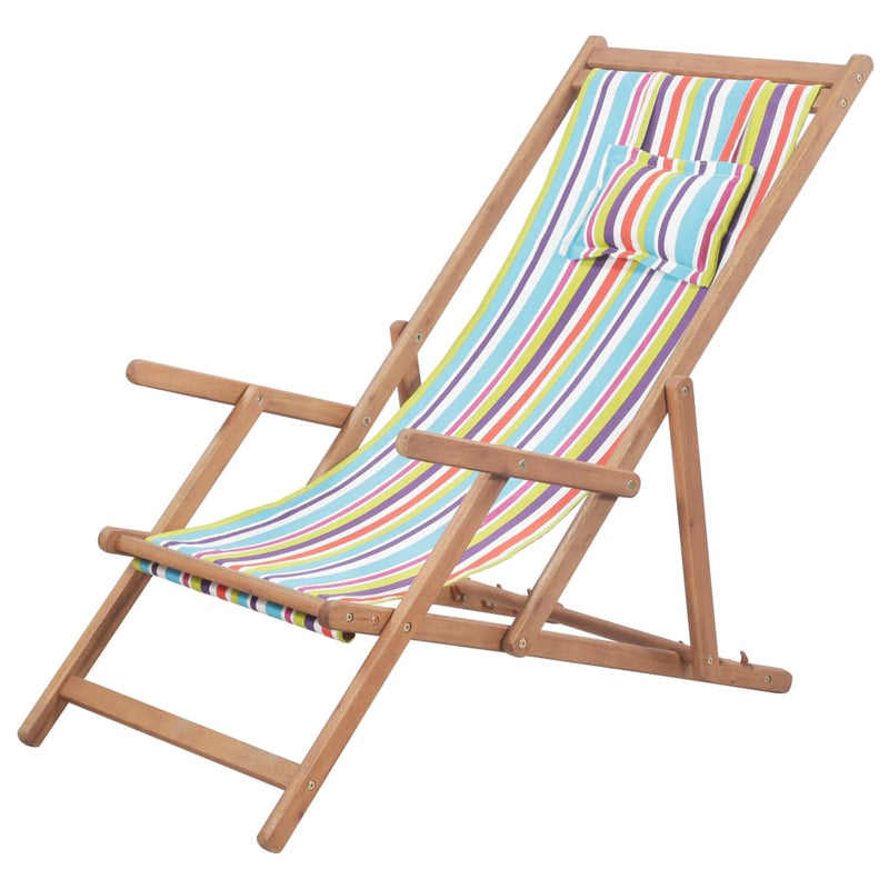 Folding_Beach_Chair_Fabric_and_Wooden_Frame_Multicolour_IMAGE_1