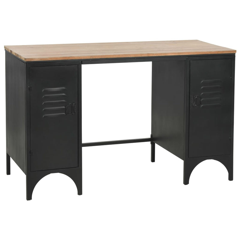 Double_Pedestal_Desk_Solid_Firwood_and_Steel_120x50x76_cm_IMAGE_1_EAN:8718475613886