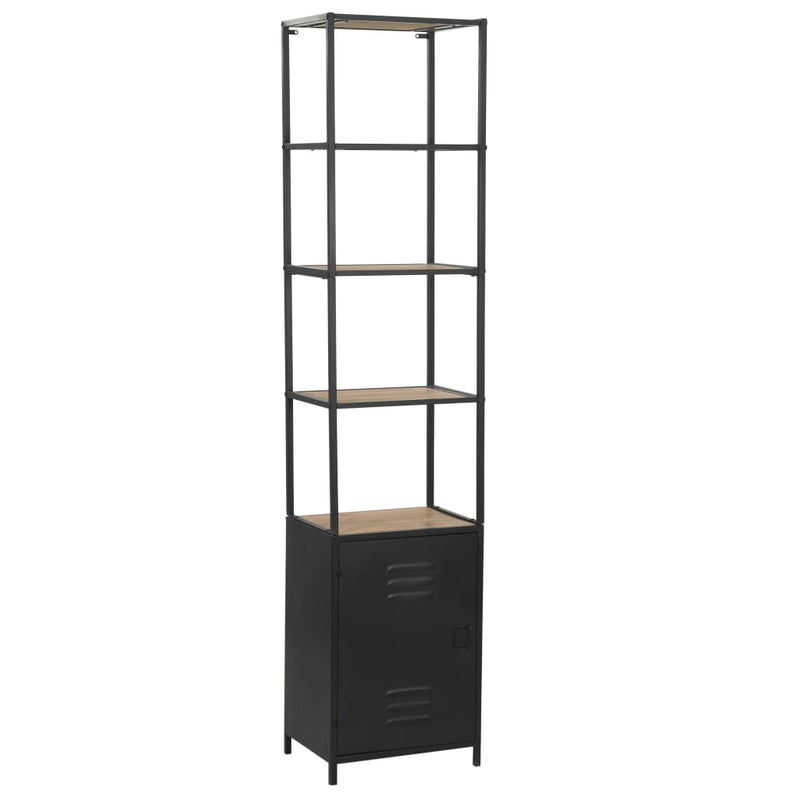 Bookcase_Solid_Firwood_and_Steel_40.5x32.5x180_cm_IMAGE_1