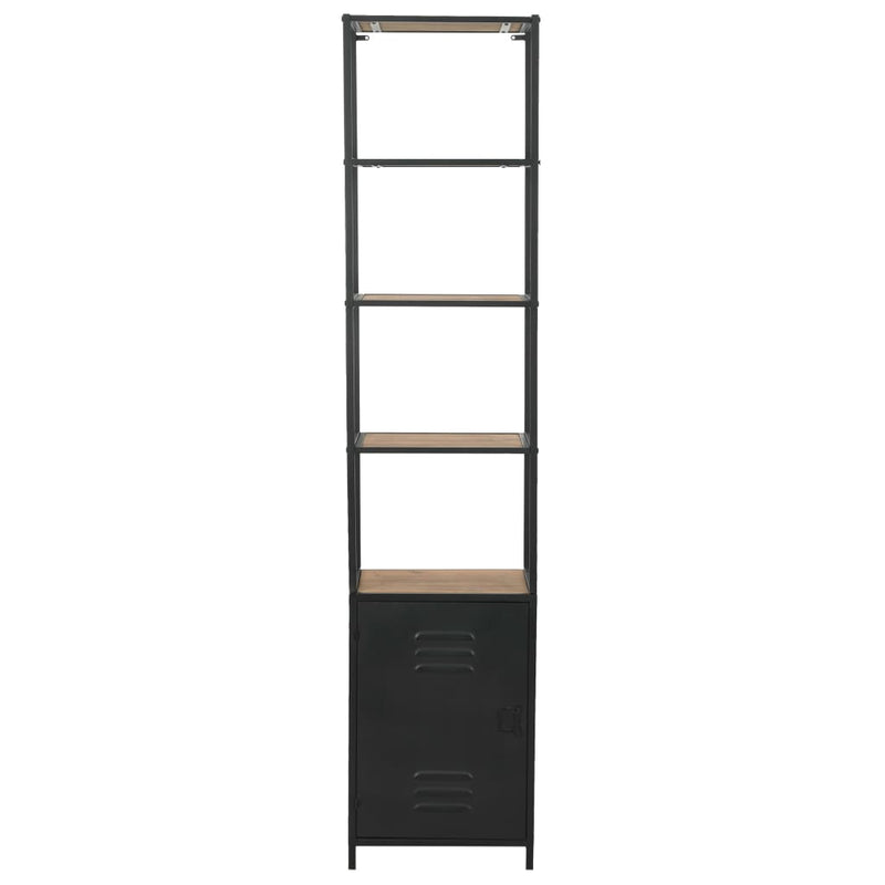 Bookcase_Solid_Firwood_and_Steel_40.5x32.5x180_cm_IMAGE_2