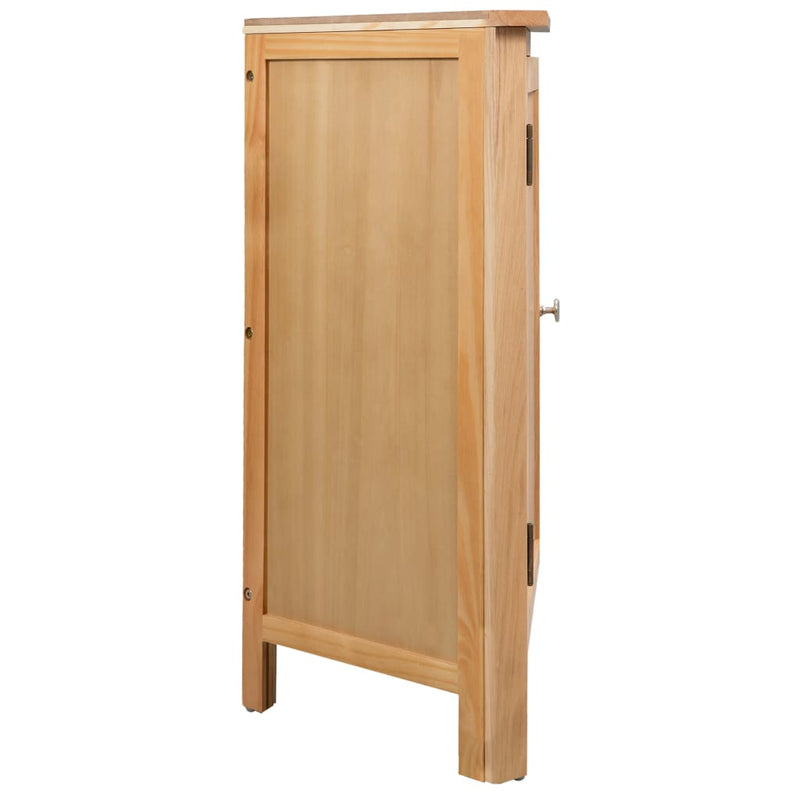 Corner Cabinet 59x45x80 cm Solid Oak Wood