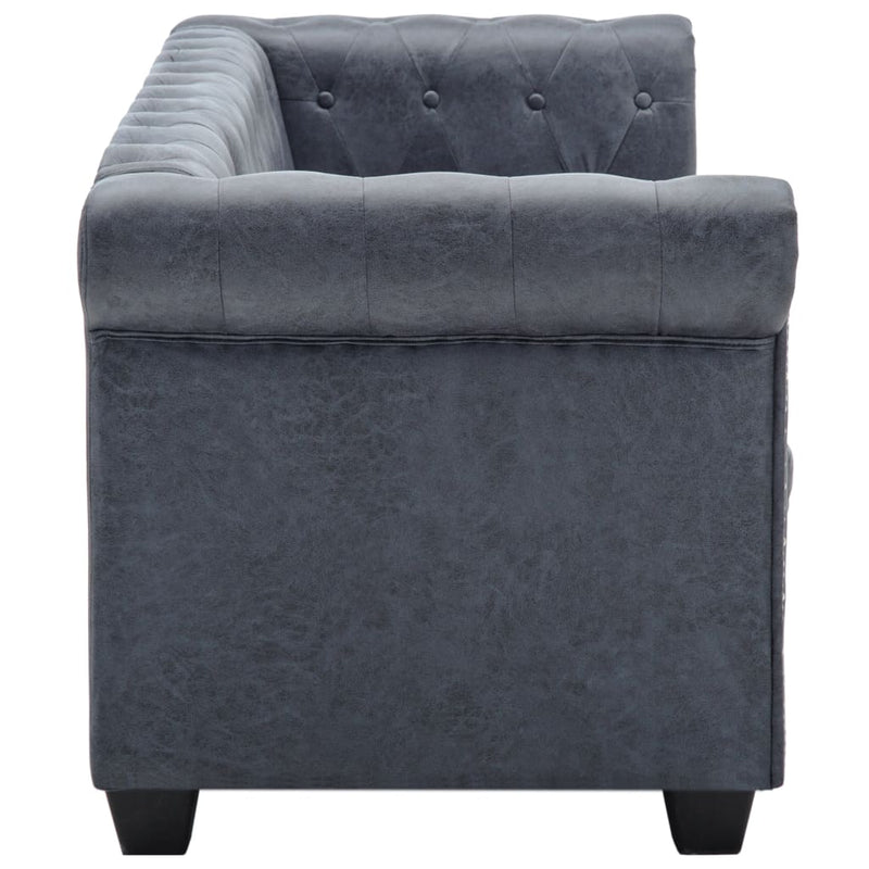 3-Seater_Chesterfield_Sofa_Artificial_Suede_Leather_Grey_IMAGE_3_EAN:8718475696629