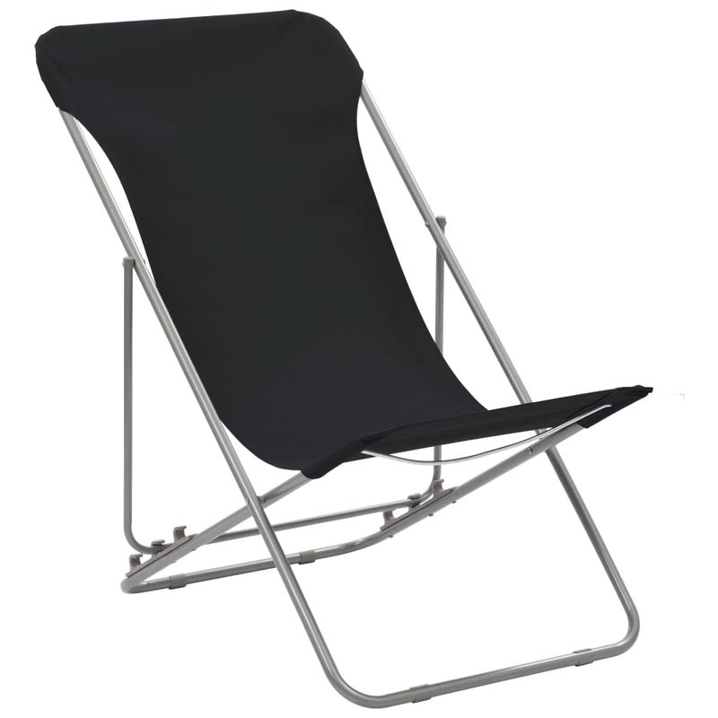 Folding_Beach_Chairs_2_pcs_Steel_and_Oxford_Fabric_Black_IMAGE_2