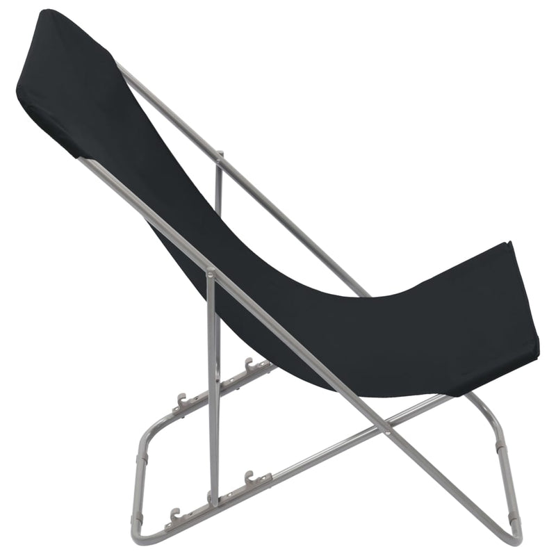 Folding_Beach_Chairs_2_pcs_Steel_and_Oxford_Fabric_Black_IMAGE_4