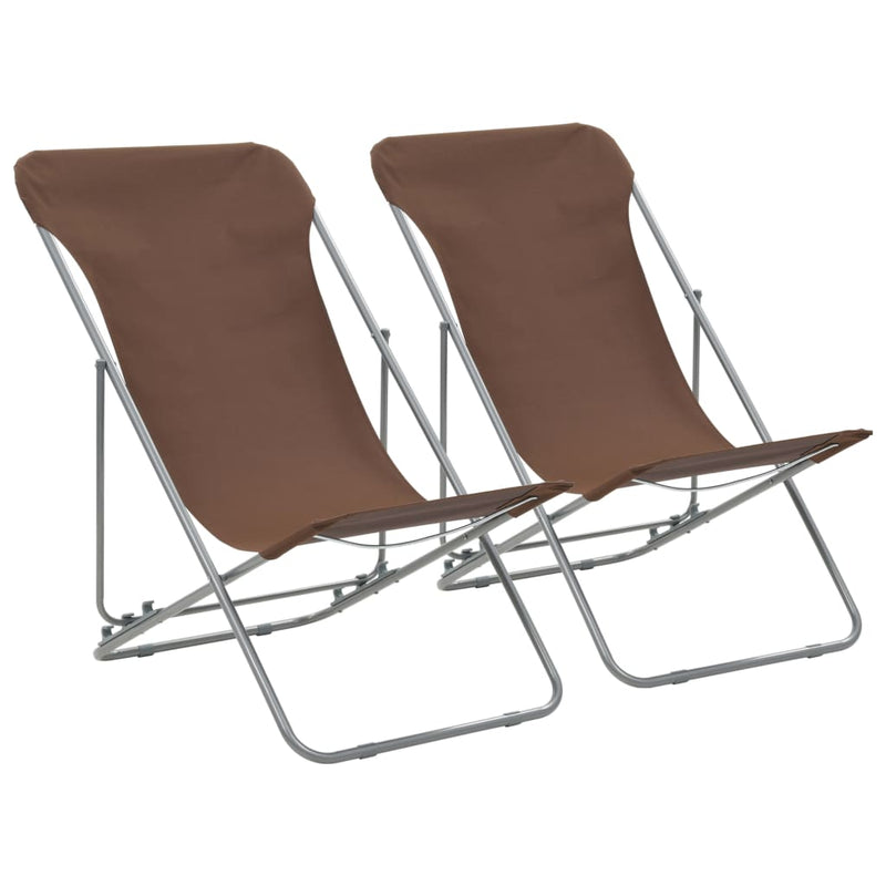 Folding_Beach_Chairs_2_pcs_Steel_and_Oxford_Fabric_Brown_IMAGE_1