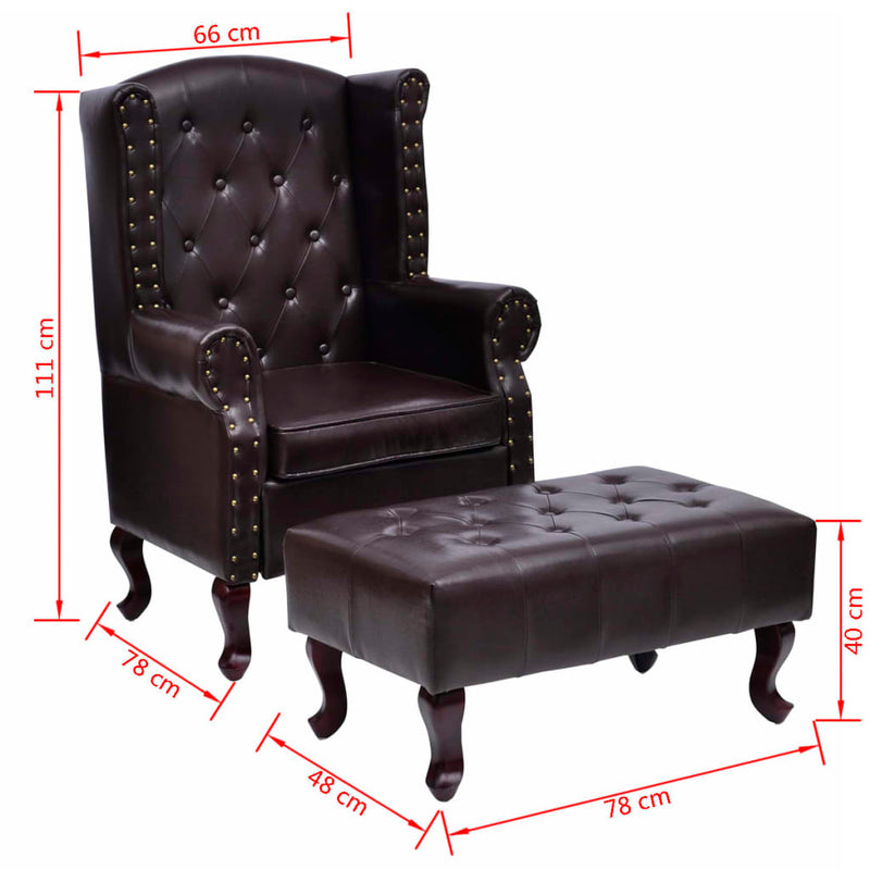 Armchair_with_Footstool_Dark_Brown_Faux_Leather_IMAGE_6