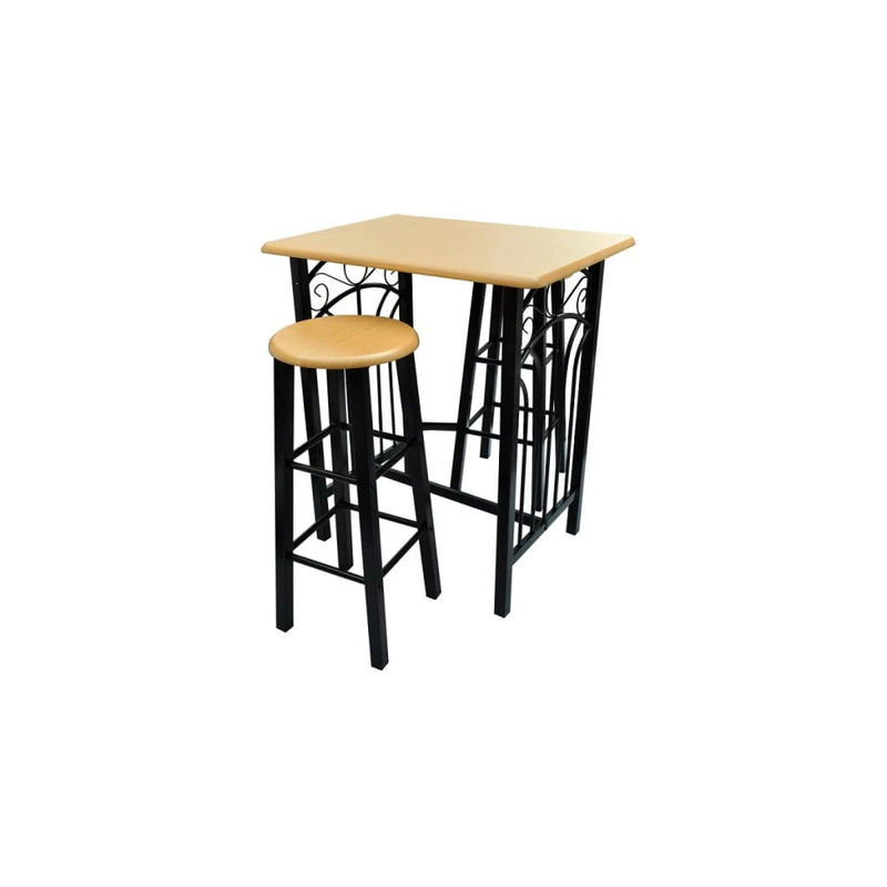 Breakfast/Dinner_Table_Dining_Set_MDF_with_Black_IMAGE_2